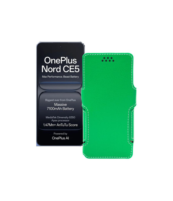 Чохол-книжка з екошкіри для телефону OnePlus Nord CE5