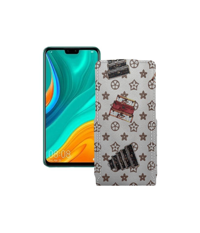 Чохол-флип з екошкіри для телефону Huawei Y8s