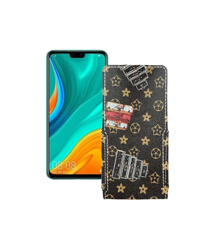 Чохол-флип з екошкіри для телефону Huawei Y8s