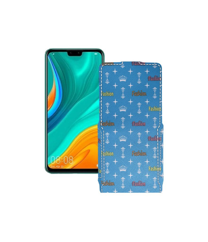 Чохол-флип з екошкіри для телефону Huawei Y8s