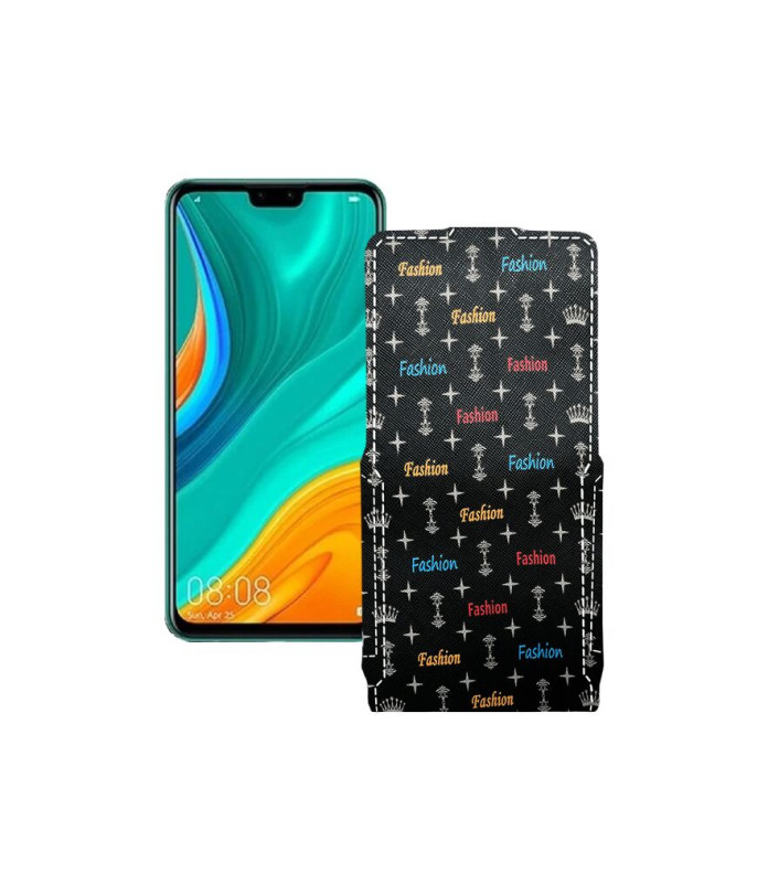 Чохол-флип з екошкіри для телефону Huawei Y8s