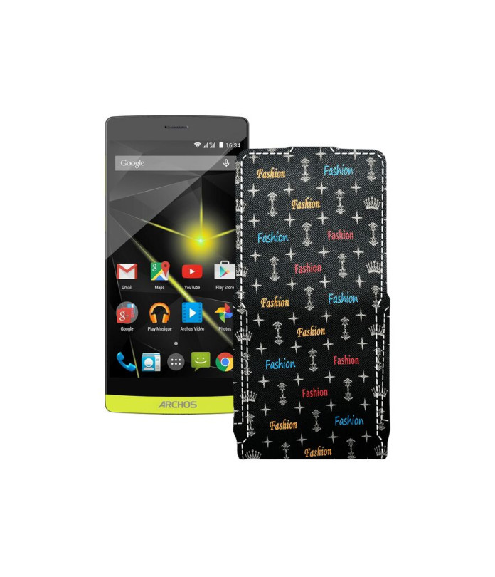 Чохол-флип з екошкіри для телефону Archos 50 Diamond