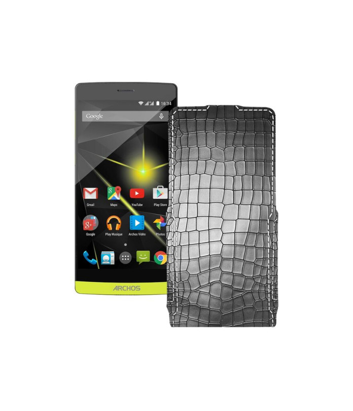 Чохол-флип з екошкіри для телефону Archos 50 Diamond