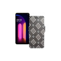 Чохол-книжка з екошкіри для телефону LG V60 ThinQ