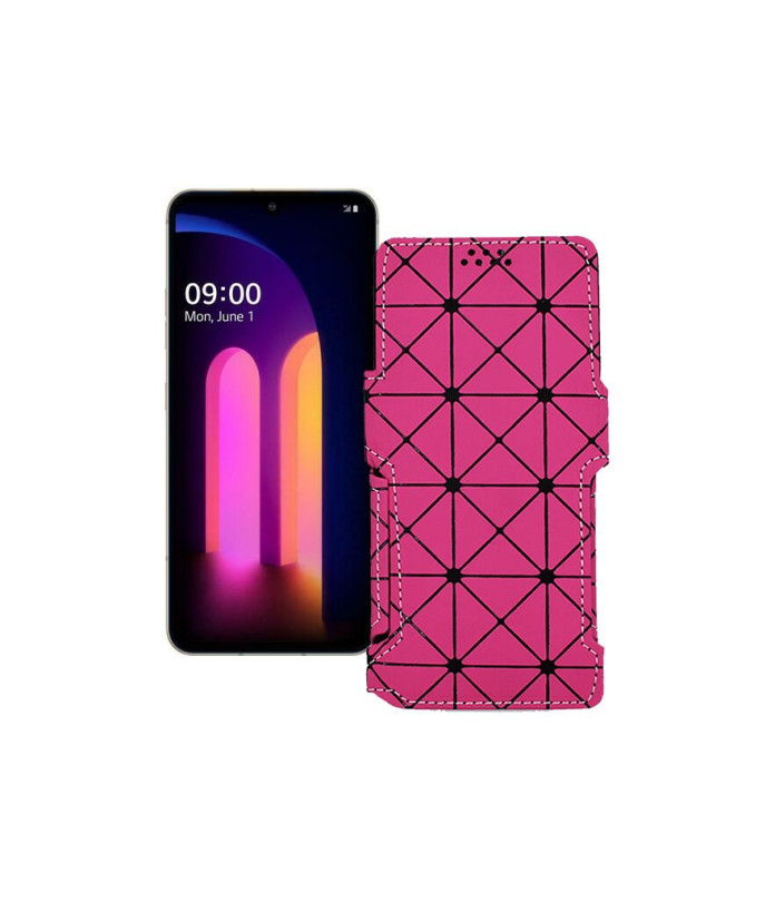 Чохол-книжка з екошкіри для телефону LG V60 ThinQ