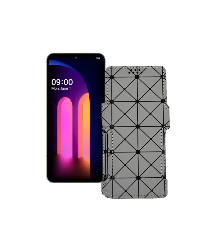 Чохол-книжка з екошкіри для телефону LG V60 ThinQ