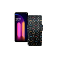 Чохол-книжка з екошкіри для телефону LG V60 ThinQ