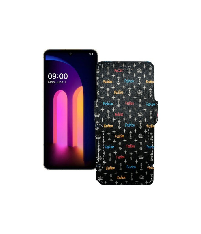 Чохол-книжка з екошкіри для телефону LG V60 ThinQ