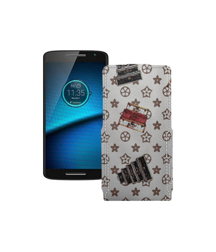 Чохол-флип з екошкіри для телефону Motorola Droid Maxx 2