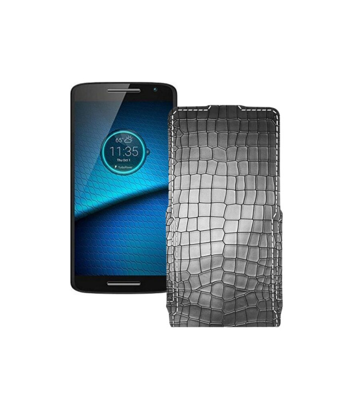 Чохол-флип з екошкіри для телефону Motorola Droid Maxx 2