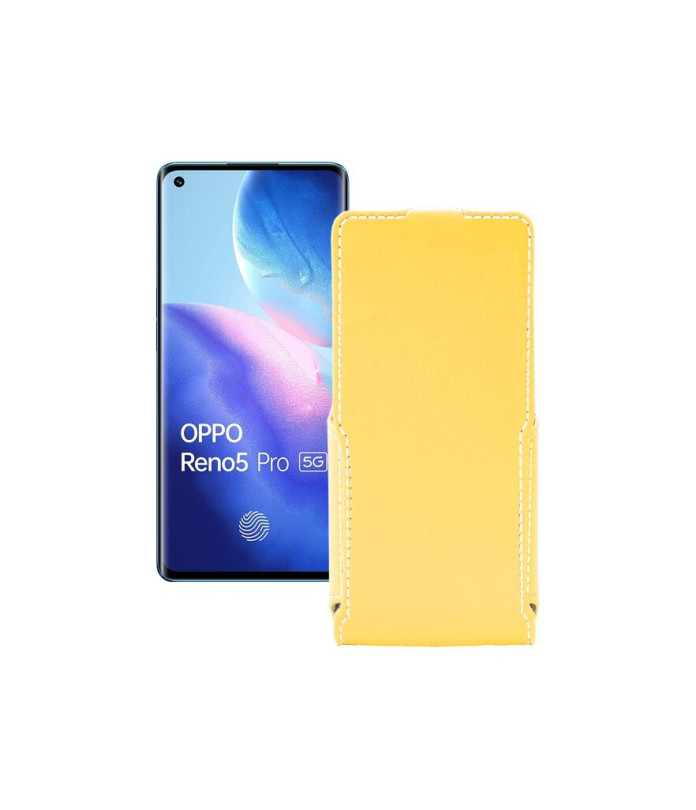 Чохол-флип з екошкіри для телефону OPPO Reno 5 Pro 5G