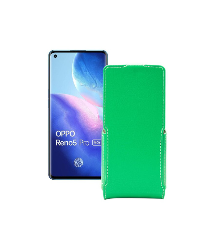 Чохол-флип з екошкіри для телефону OPPO Reno 5 Pro 5G