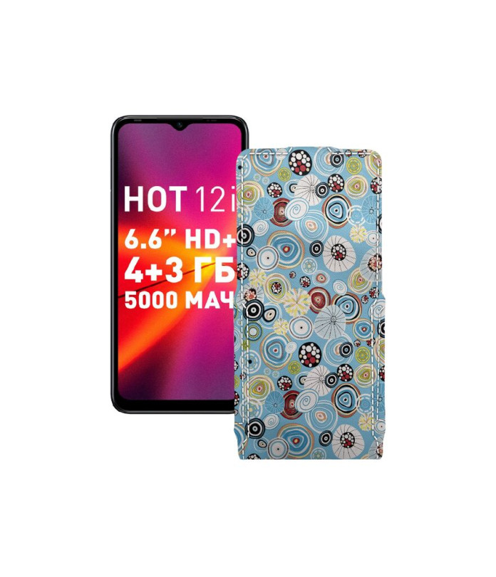 Чохол-флип з екошкіри для телефону Infinix Hot 12i