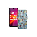 Чохол-книжка з екошкіри для телефону Infinix Hot 12i