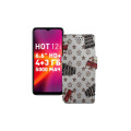 Чохол-книжка з екошкіри для телефону Infinix Hot 12i