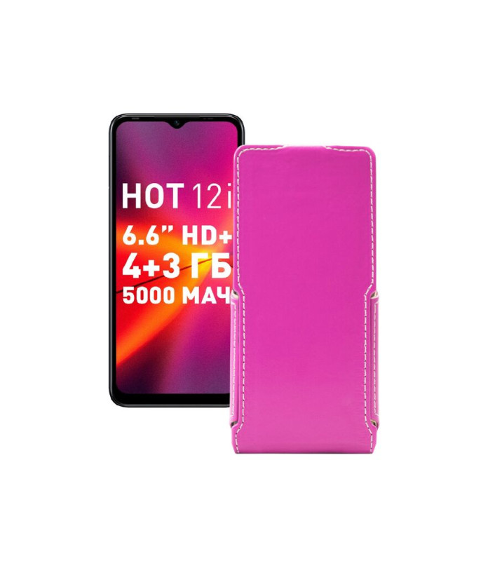 Чохол-флип з екошкіри для телефону Infinix Hot 12i