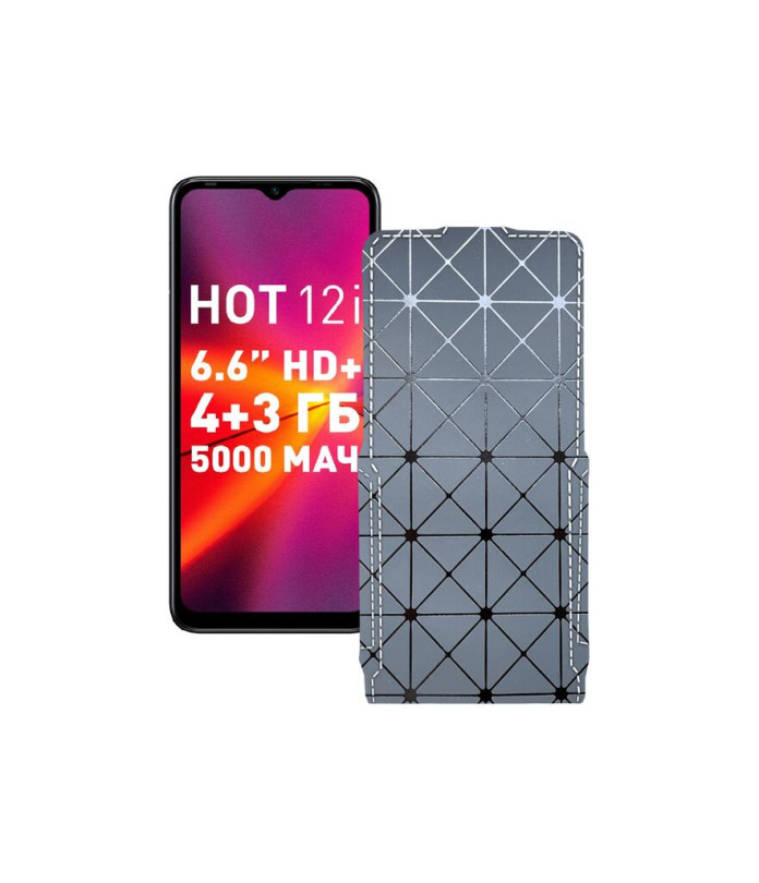 Чохол-флип з екошкіри для телефону Infinix Hot 12i