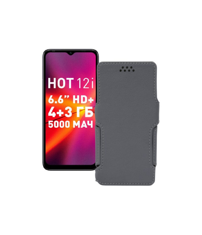 Чохол-книжка з екошкіри для телефону Infinix Hot 12i