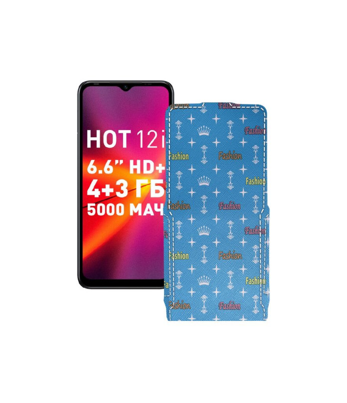 Чохол-флип з екошкіри для телефону Infinix Hot 12i