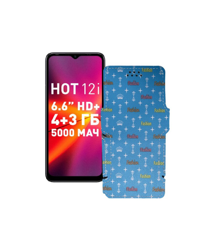 Чохол-книжка з екошкіри для телефону Infinix Hot 12i