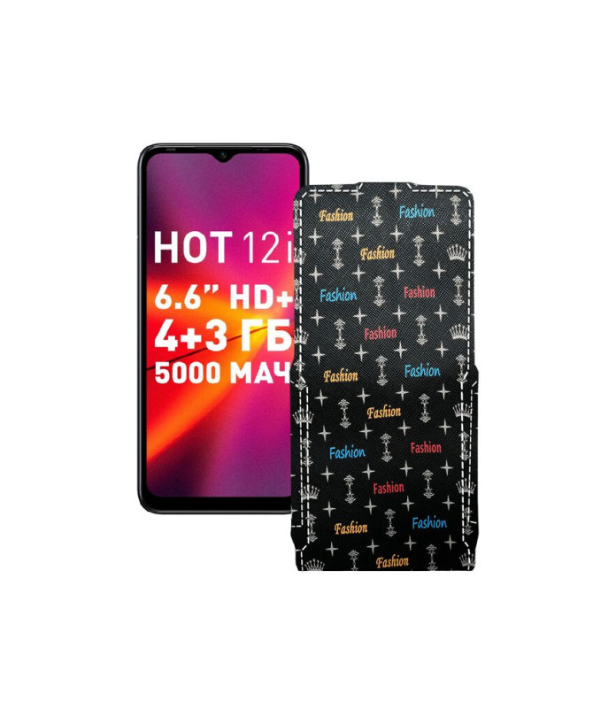 Чохол-флип з екошкіри для телефону Infinix Hot 12i