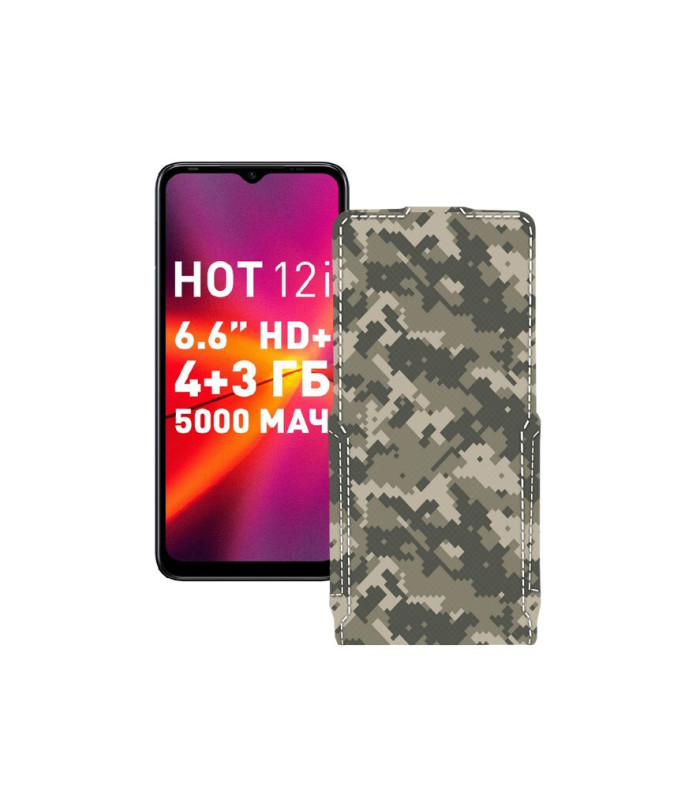 Чохол-флип з екошкіри для телефону Infinix Hot 12i