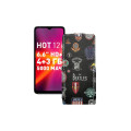 Чохол-флип з екошкіри для телефону Infinix Hot 12i