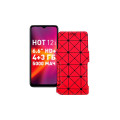 Чохол-книжка з екошкіри для телефону Infinix Hot 12i