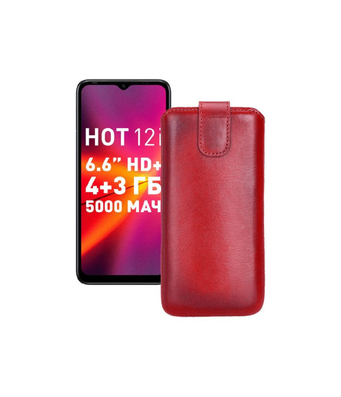 Витяжка з екошкіри для телефону Infinix Hot 12i