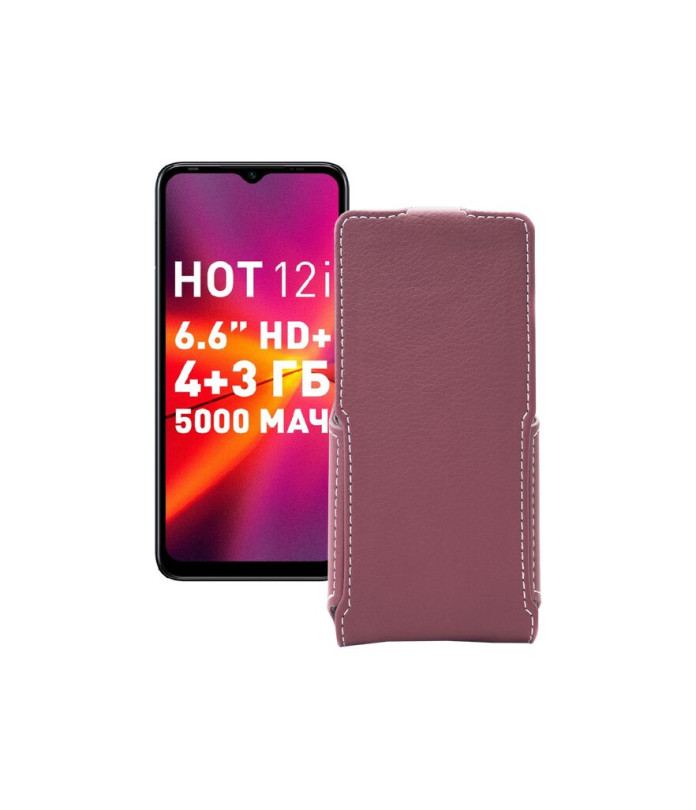 Чохол-флип з екошкіри для телефону Infinix Hot 12i