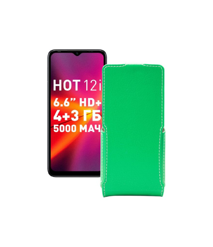 Чохол-флип з екошкіри для телефону Infinix Hot 12i