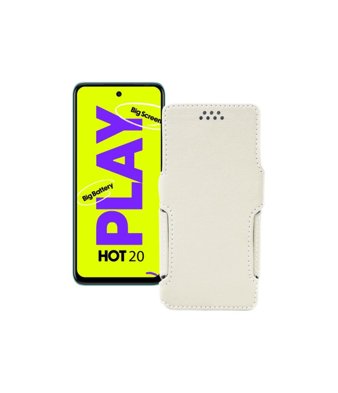 Чохол-книжка з екошкіри для телефону Infinix Hot 20 Play