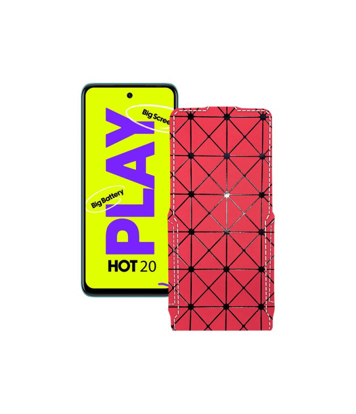 Чохол-флип з екошкіри для телефону Infinix Hot 20 Play