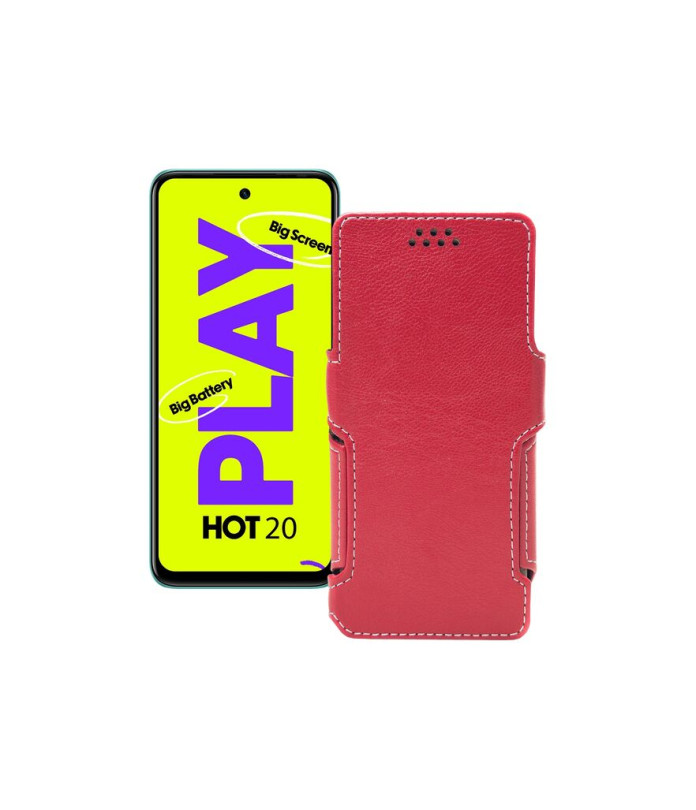 Чохол-книжка з екошкіри для телефону Infinix Hot 20 Play