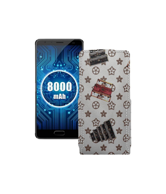 Чохол-флип з екошкіри для телефону Oukitel K8000