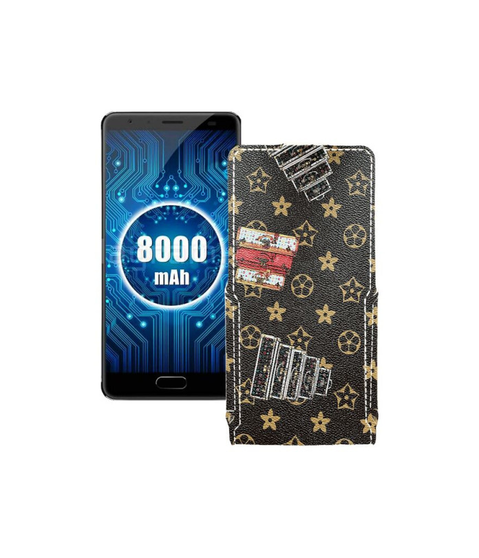 Чохол-флип з екошкіри для телефону Oukitel K8000