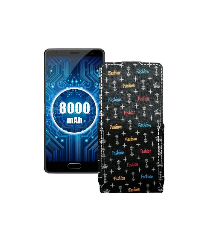 Чохол-флип з екошкіри для телефону Oukitel K8000