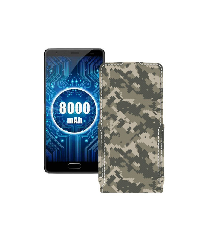 Чохол-флип з екошкіри для телефону Oukitel K8000