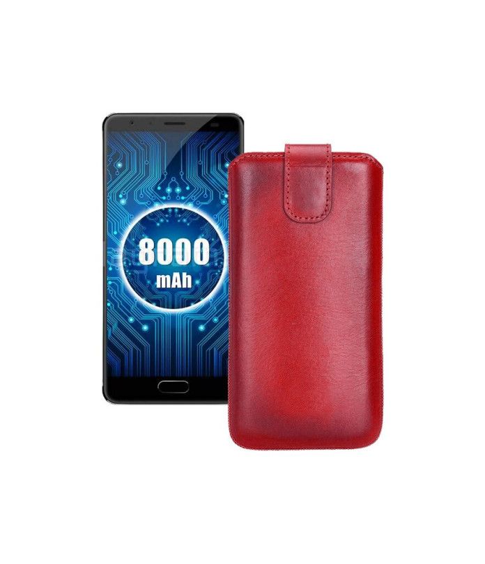 Витяжка з екошкіри для телефону Oukitel K8000