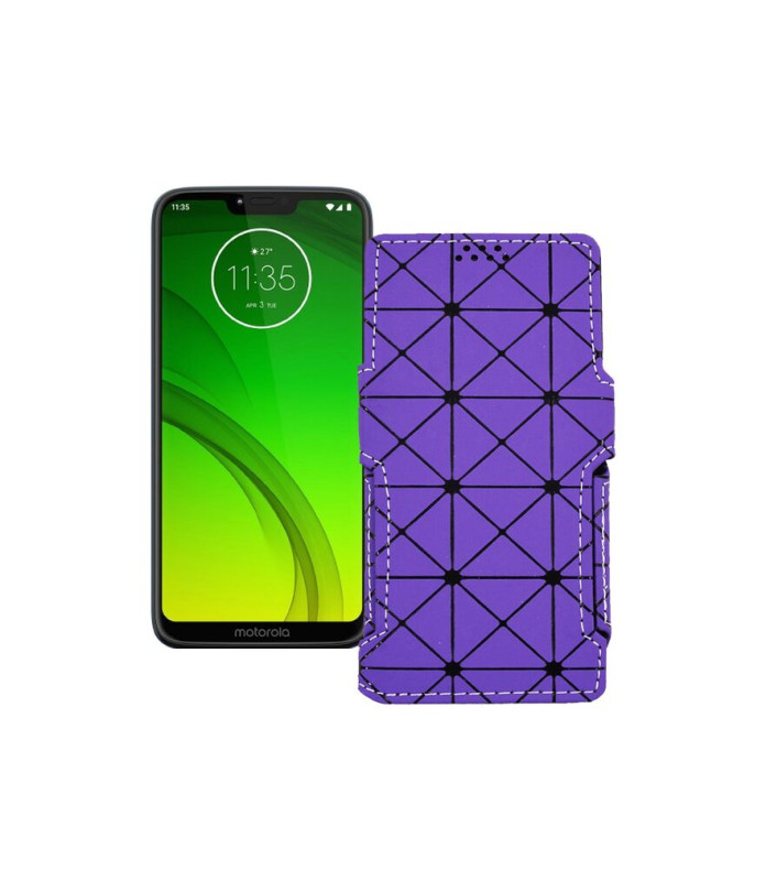 Чохол-книжка з екошкіри для телефону Motorola Moto G7 Play