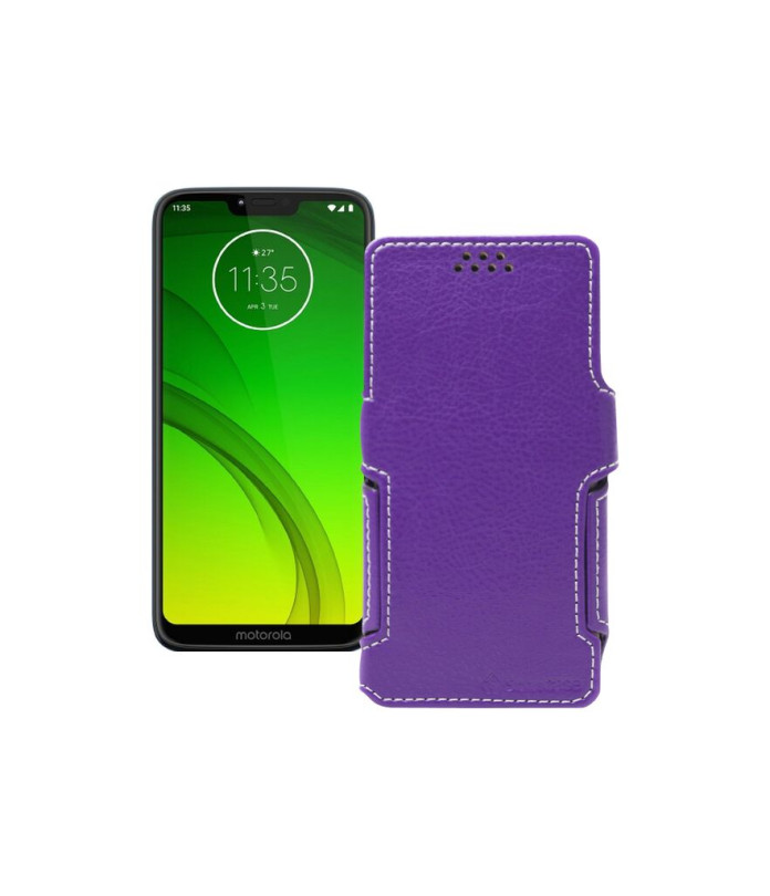 Чохол-книжка з екошкіри для телефону Motorola Moto G7 Play