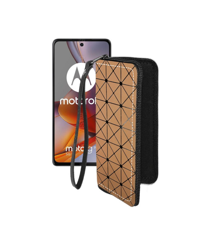 Чохол-гаманець з екошкіри для телефону Motorola Moto G75 5G