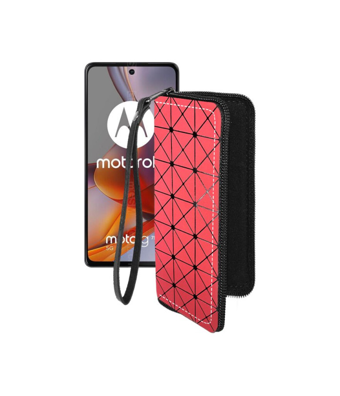 Чохол-гаманець з екошкіри для телефону Motorola Moto G75 5G