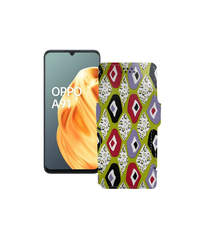 Чохол-книжка з екошкіри для телефону OPPO A91