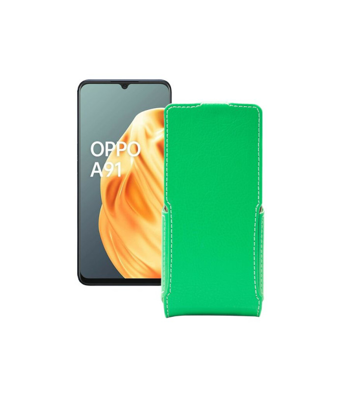 Чохол-флип з екошкіри для телефону OPPO A91