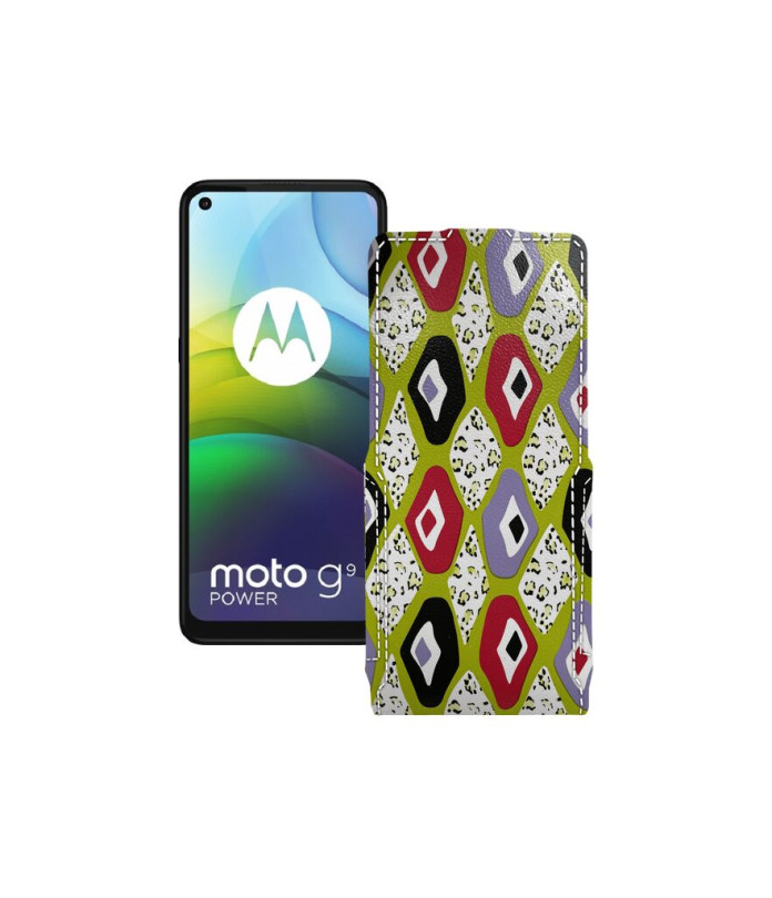 Чохол-флип з екошкіри для телефону Motorola moto G9 Power