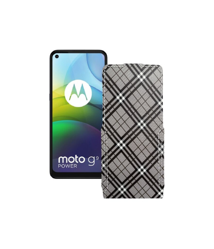 Чохол-флип з екошкіри для телефону Motorola moto G9 Power