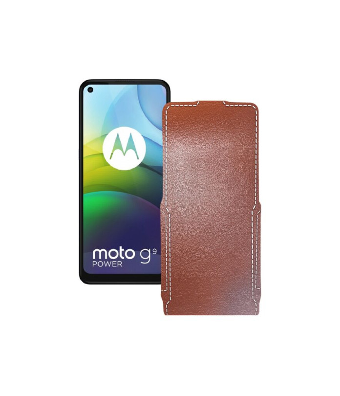 Чохол-флип з екошкіри для телефону Motorola moto G9 Power