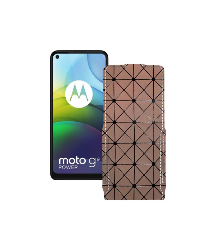 Чохол-флип з екошкіри для телефону Motorola moto G9 Power