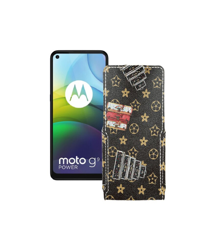 Чохол-флип з екошкіри для телефону Motorola moto G9 Power